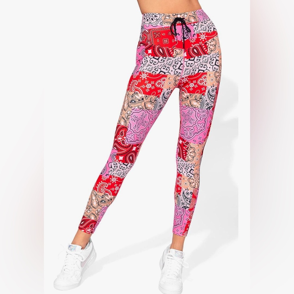 EleVen by Venus Williams Country Bandana Babe 7/8 Leggings Bandana Print XS. NWT